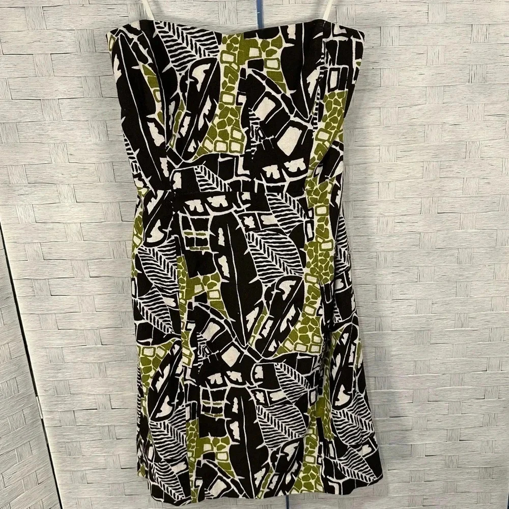 BANANA REPUBLIC Womens Dress Strapless Linen Mini‎ size 10